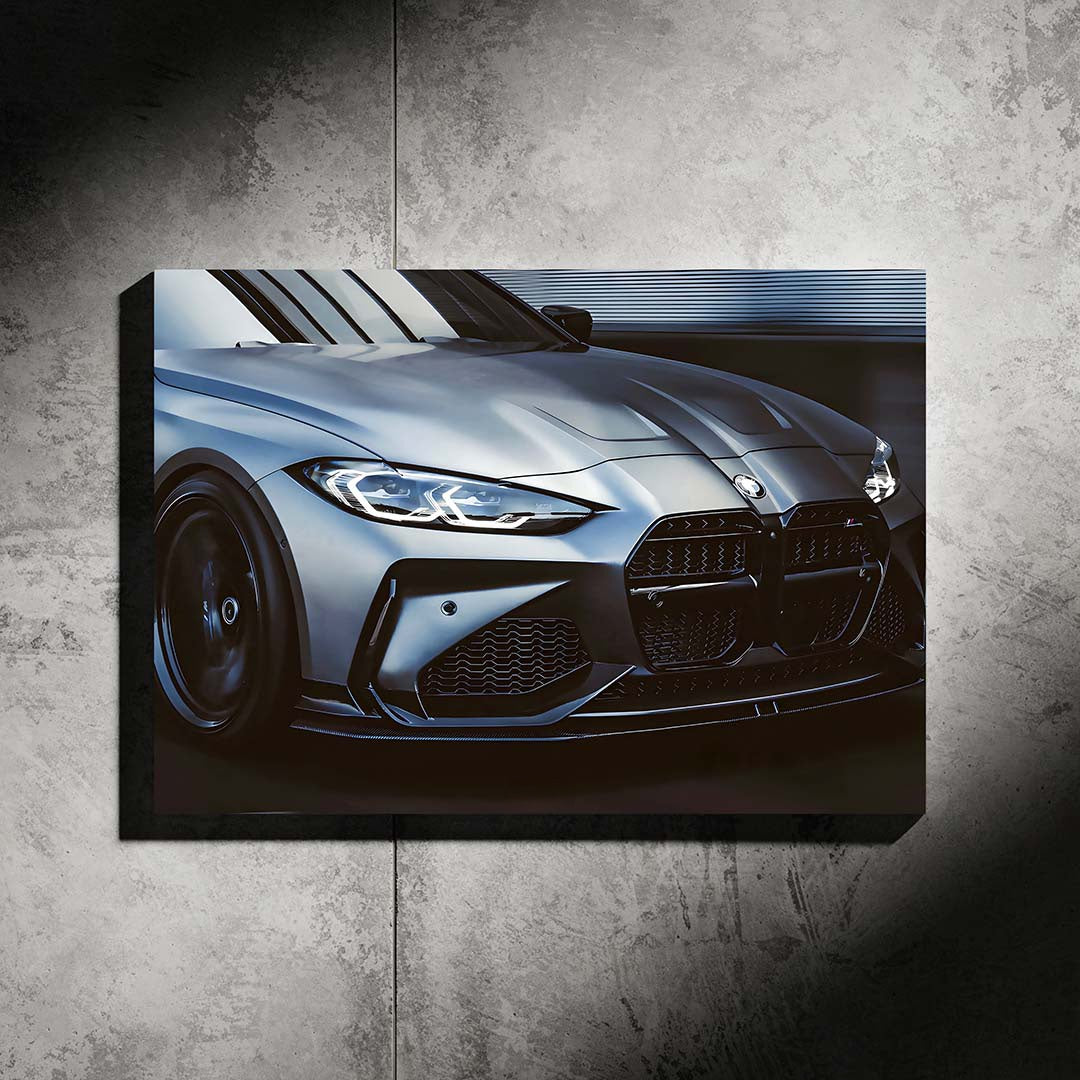 BMW M4 Competition LED Poster