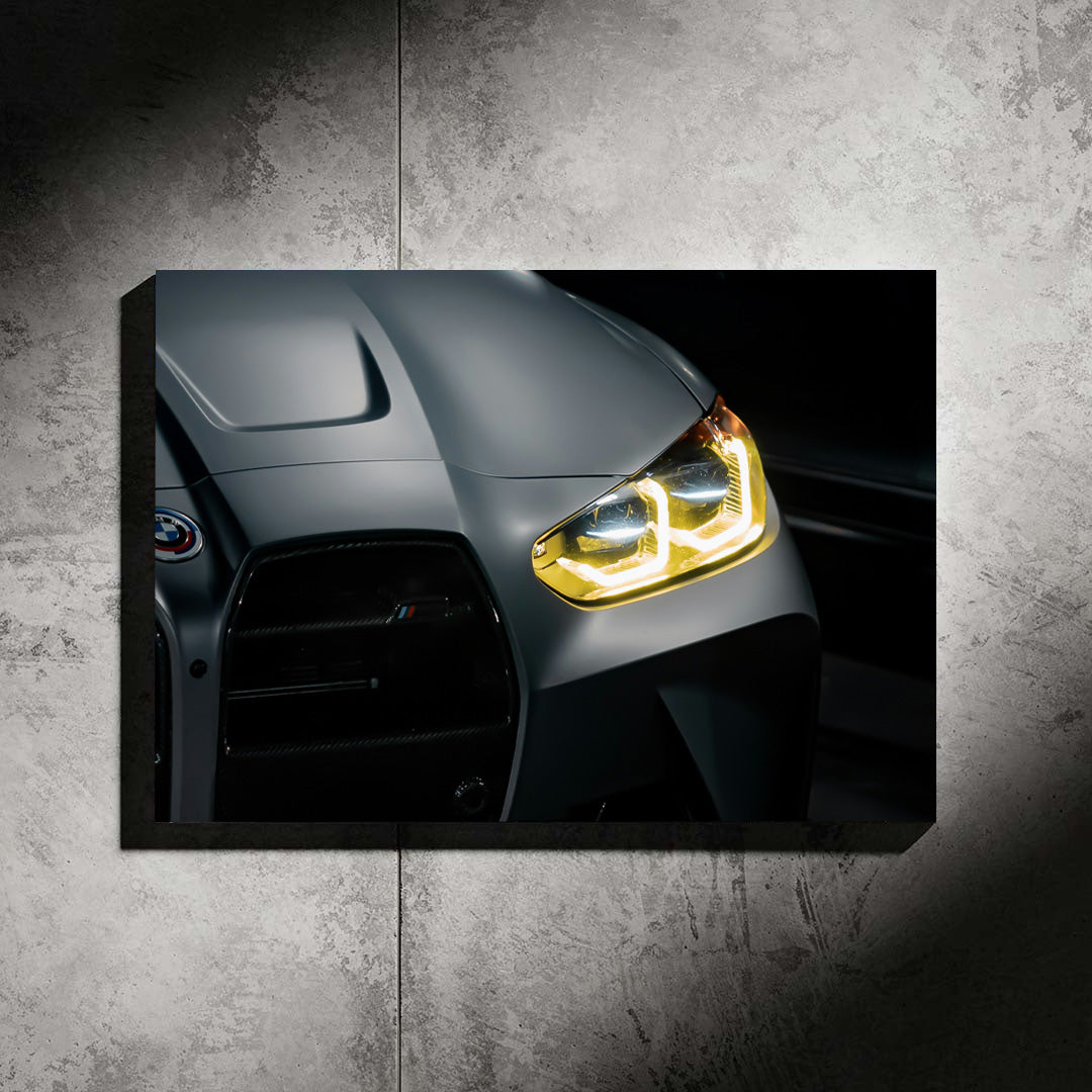 BMW M4 Front LED Poster