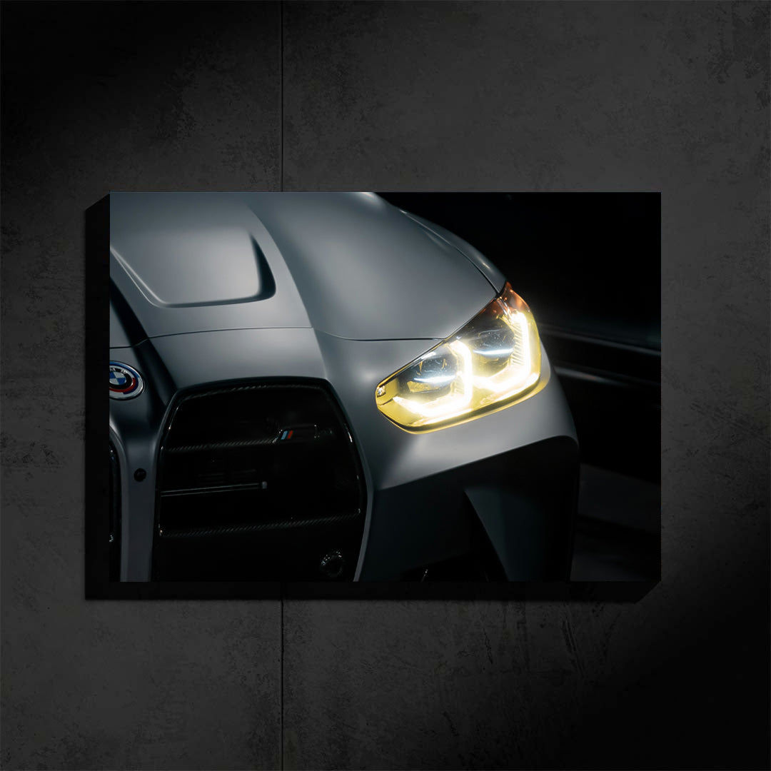 BMW M4 Front LED Poster