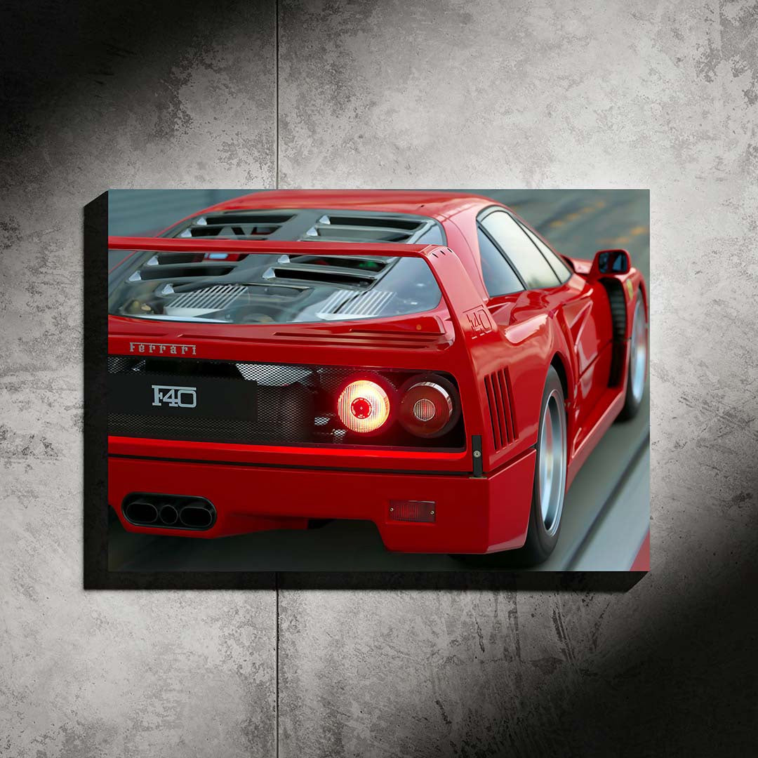 Ferrari F40 LED Poster